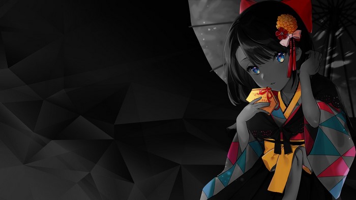 selective coloring, Hololive, anime girls, Oozora Subaru, anime, monochrome