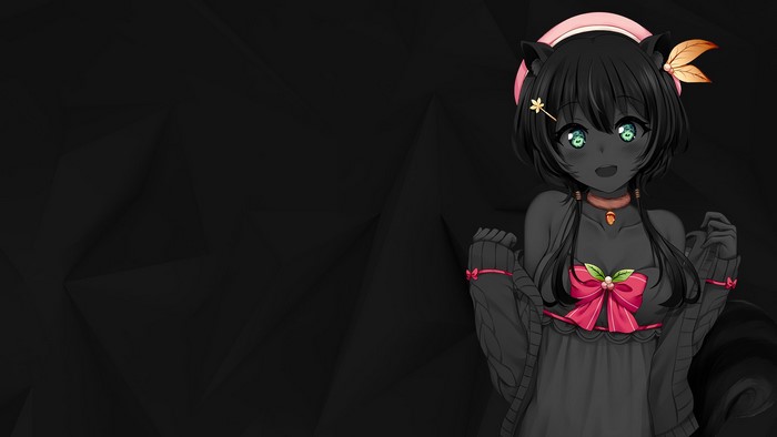 anime, Ayunda Risu, monochrome, Hololive, selective coloring, anime girls