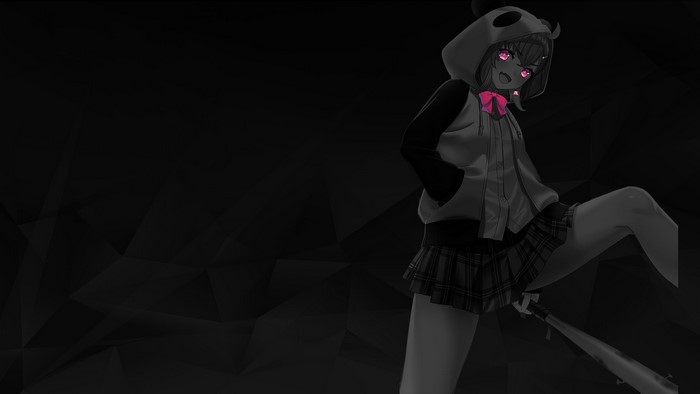 anime girls, Sasaki Saku, monochrome, anime, selective coloring, Nijisanji