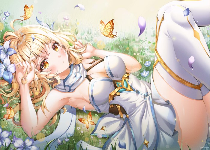 Lumine from Genshin Impact in White Outfit