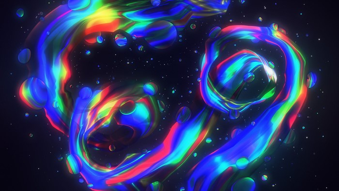 colorful, swirls, Mart Biemans, abstract