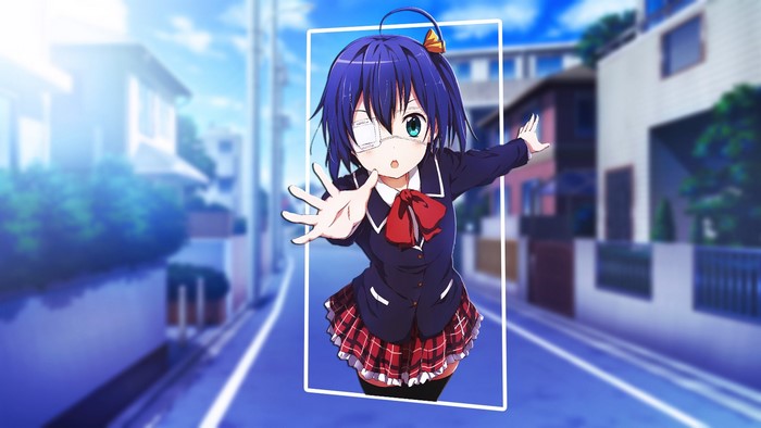 picture-in-picture, Takanashi Rikka, Chuunibyou demo Koi ga Shitai!, anime girls