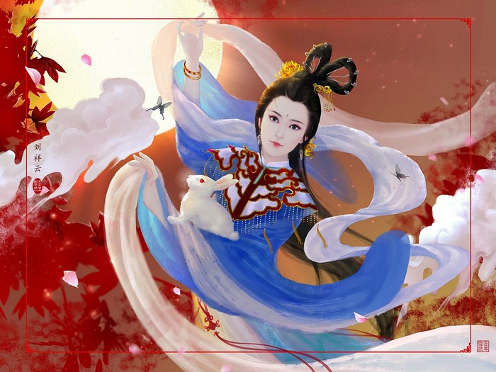 original characters, digital art, hiLiuyun, fantasy girl