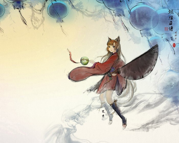 digital art, fantasy girl, hiLiuyun, original characters