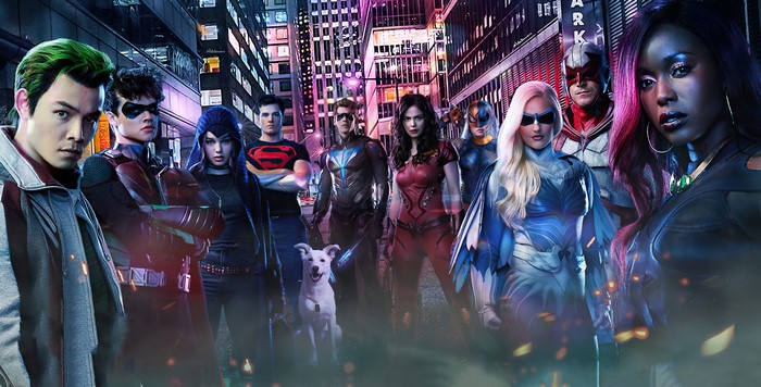 4K, mask, men, titans, women, DC Universe, looking at viewer, TV Series