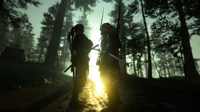 4K, video games, Ghost of Tsushima, samurai, Japan