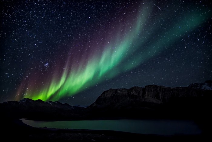 stars, night, Aurora, nature