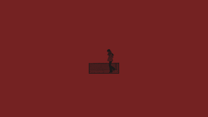 artwork, simple background, minimalism, red