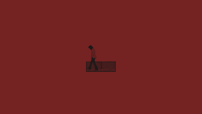 minimalism, artwork, red, simple background
