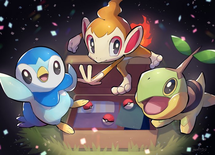 Pokémon Piplup Chimchar Turtwig 4K