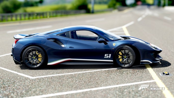 screen shot, video games, Forza, Ferrari, Ferrari 488 pista, Forza Horizon 4