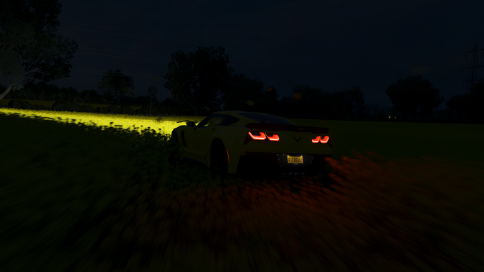 Corvette, car, racing, video games, Corvette zr1, Forza Horizon 4, screen shot, vehicle
