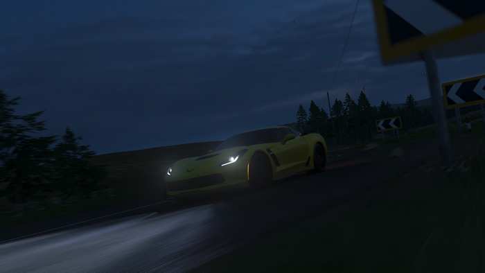 Corvette, screen shot, Corvette zr1, Forza Horizon 4, video games, yellow cars, car, vehicle