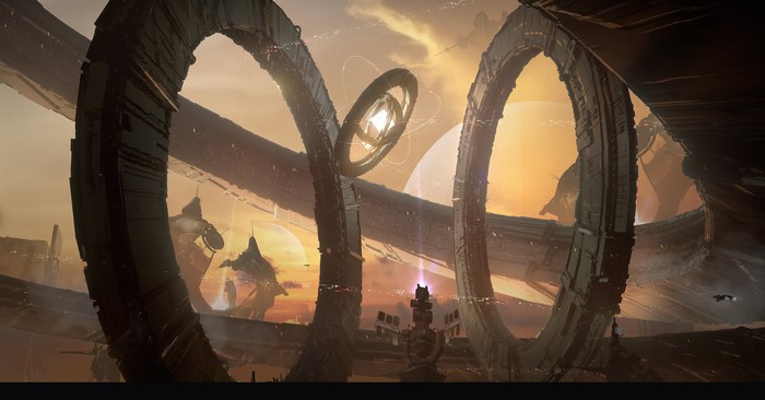 artwork, futuristic, ArtStation, Liang Liu, science fiction