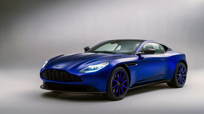 4K, blue cars, Aston Martin, car