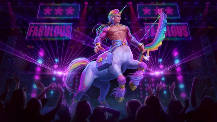 Centaur, Jon Neimeister, rainbow clothing, Smite