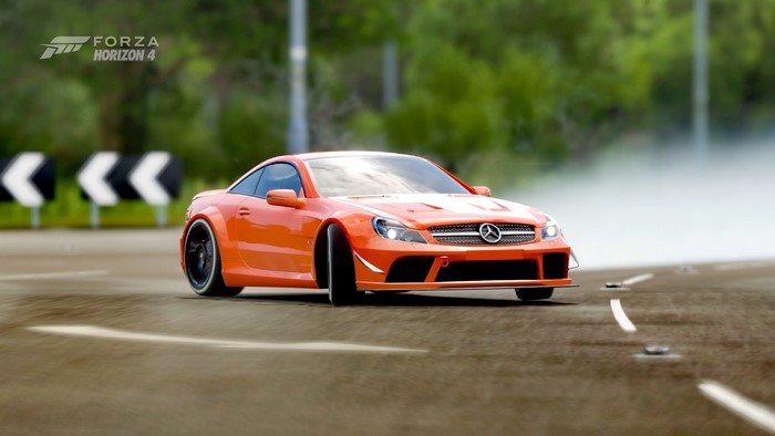 car, video games, Mercedes-Benz SL65 AMG, screen shot, Forza Horizon 4, Forza