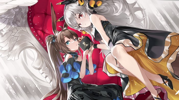 Amiya (Arknights), Arknights, Weedy (Arknights), anime, anime girls, OHLAND
