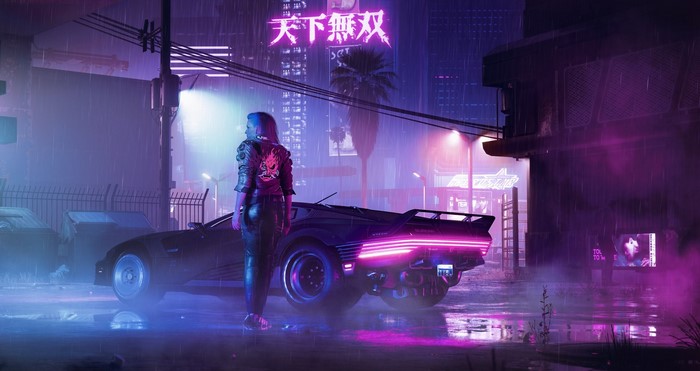 video game art, digital art, highway, video games, cyberpunk, lights, city, road, skyscraper, CD Projekt RED, Cyberpunk 2077, night