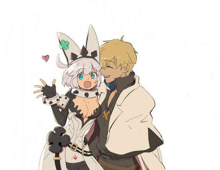 Elphelt Valentine and Ky Kiske from Guilty Gear