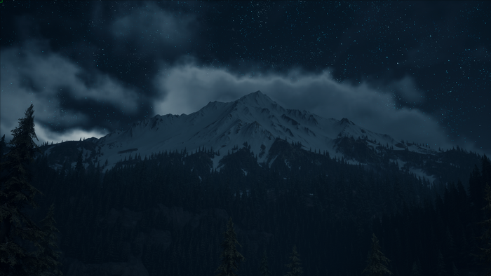 4K Mountains Scene from Days Gone