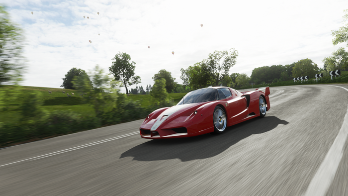 screen shot, Ferrari, video games, Forza Horizon 4, vehicle, Ferrari FXX, racing, red cars, supercars