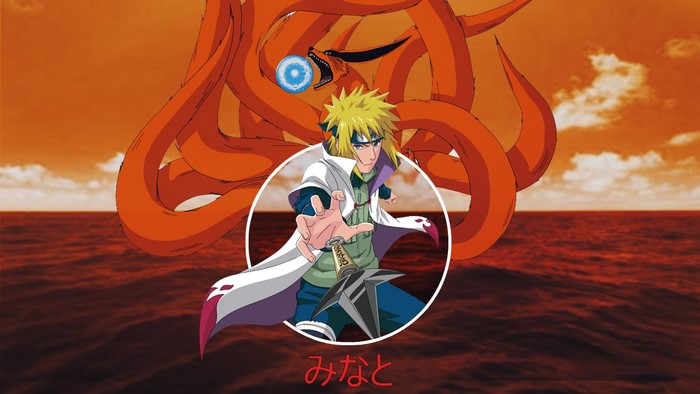 nine tails, Naruto Shippuuden, Rasengan, Namikaze Minato