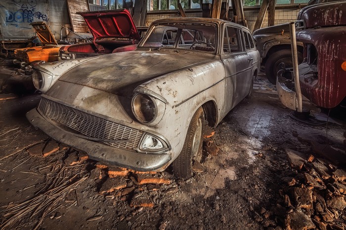 wreck, vehicle, car