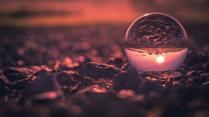 reflection, marble, sphere