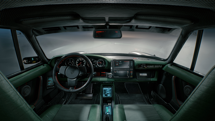 Porsche, vehicle interiors, video game art, Johnny Silverhand, video games, Porsche 911, Jakub Przybolewski, futuristic, car, cyberpunk, Cyberpunk 2077