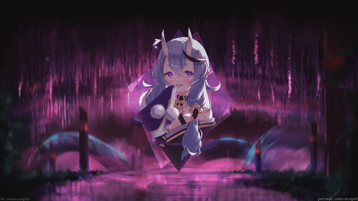 4K, Nijisanji, Virtual Youtuber, anime, anime girls, picture-in-picture, Rindou Mikoto