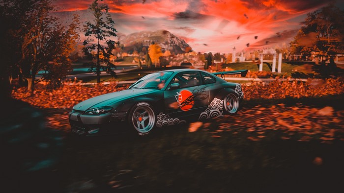 Japanese Art, car, Nissan Silivia, Forza Horizon 4, Silvia
