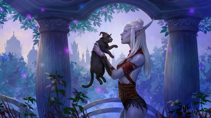 Blizzard Entertainment, The Nightborne, night elves, World of Warcraft