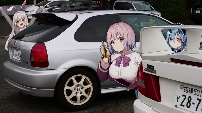 4K JDM Japanese Cars with Anime Girls