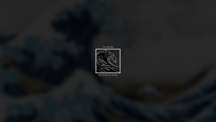 waves, artwork, simple, typography