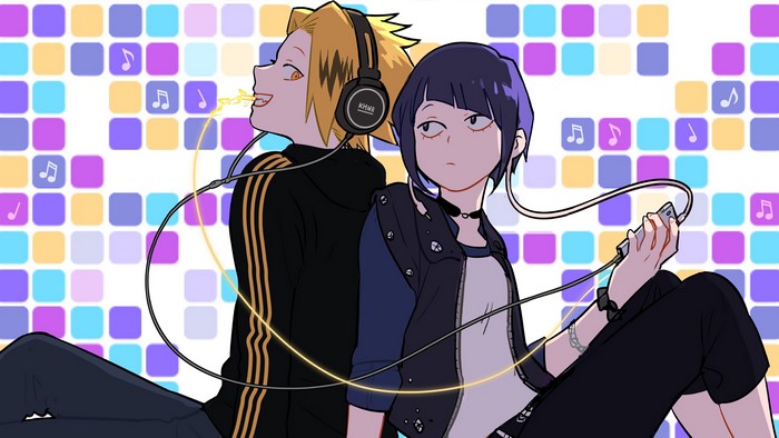 Denki Kaminari and Kyoka Jiro Anime Artwork 4K