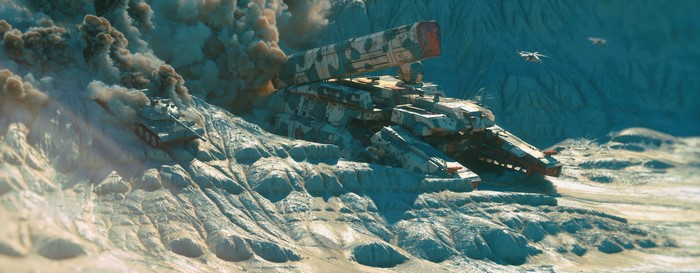 video game art, digital art, vehicle, video games, Ben Nicholas, tank, Metal Gear