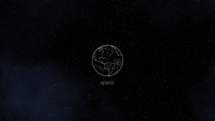 earth orbit, simple, drawing, space