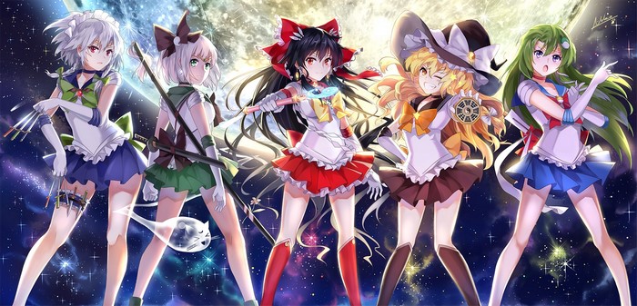 cosplay, Sailor Moon, Touhou