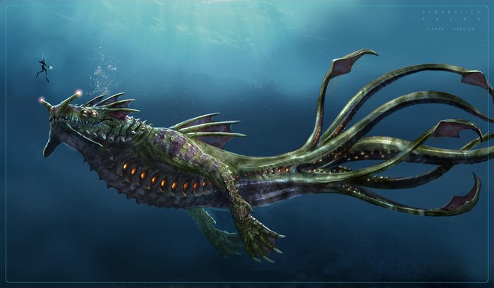 Subnautica Underwater Creature Artwork