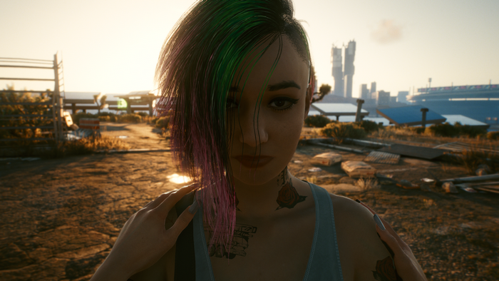 Cyberpunk 2077, Judy Alvarez, PC gaming, video games, video game girls, screen shot
