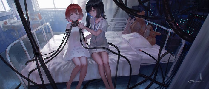 Reoen, anime girls, anime