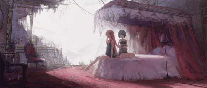 anime, Reoen, anime girls