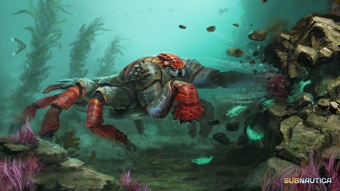 PC gaming, video games, underwater, creature, subnautica
