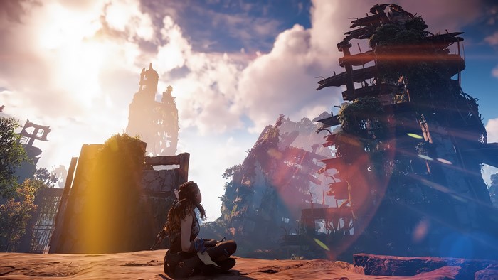 4K, PlayStation 4, protagonist, Horizon: Zero Dawn, Aloy (Horizon: Zero Dawn)