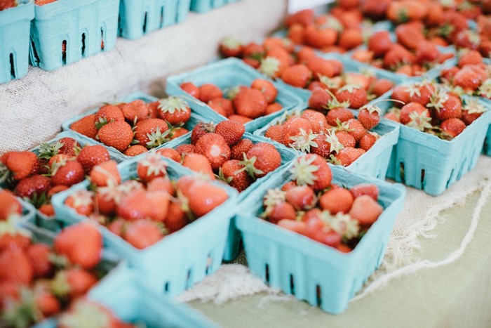 strawberries, berries, fruit, food