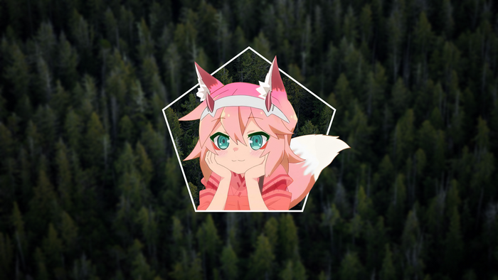 4K, Sewayaki Kitsune no Senko-san, Senko, picture-in-picture, anime, Zero Two (Darling in the FranXX)