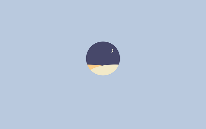 sky, artwork, nature, simple background, Moon, minimalism, circle, simple, landscape
