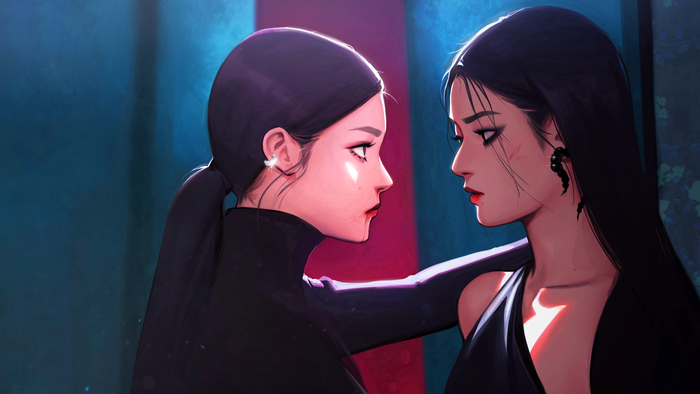 RedVelvet, K-pop, Seulgi (RedVelvet), fan art, ArtStation, Julia Shi, artwork