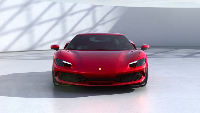 Red Ferrari 296 GTB Electric Sports Car